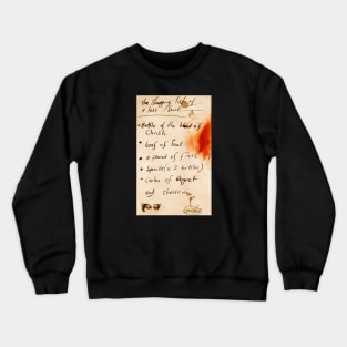 Shopping list of the lost soul Crewneck Sweatshirt